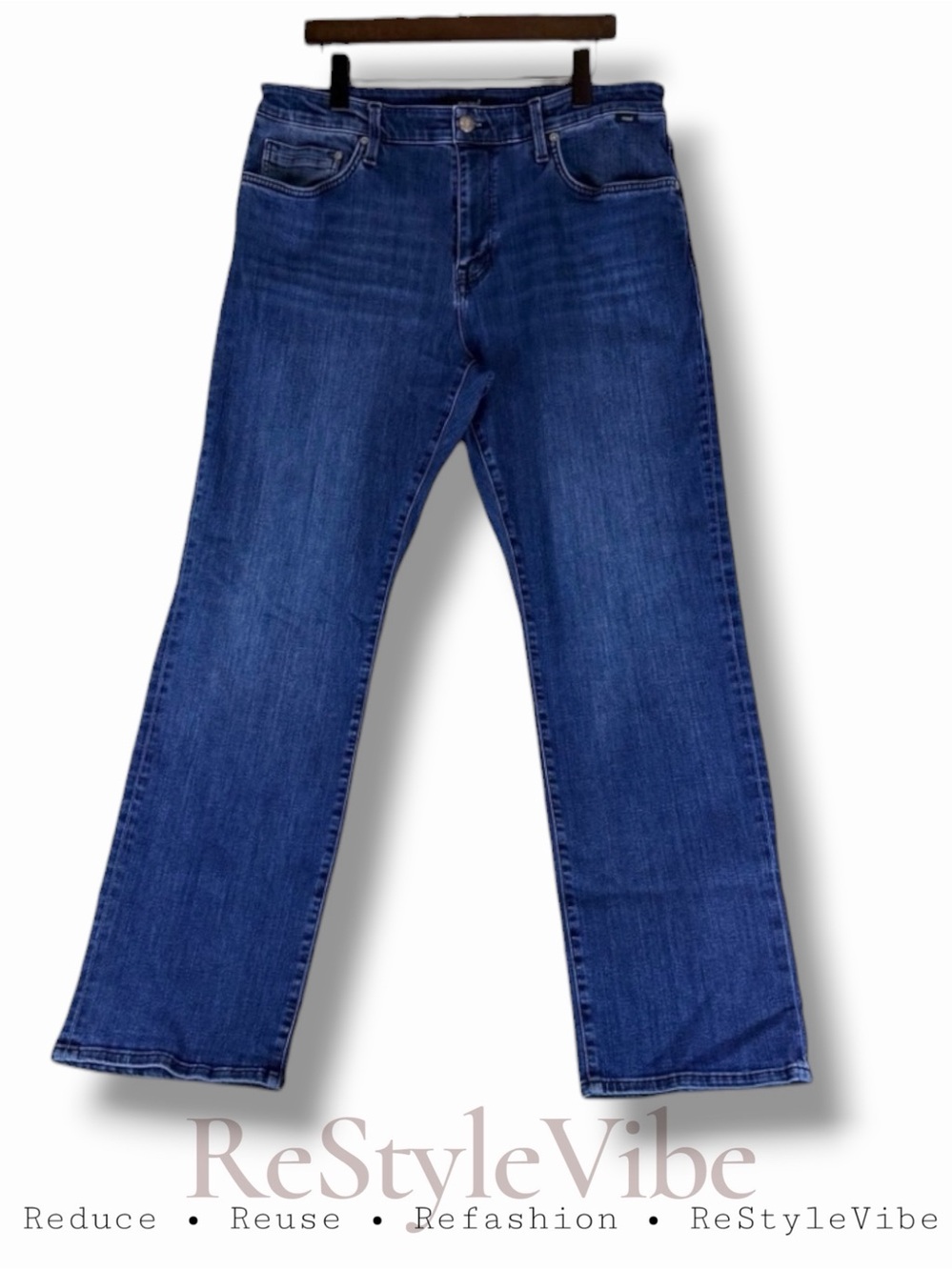 MAVI Men’s Size 36x32 Denim Jeans Matt Style Relaxed Straight Leg Fit Stretch